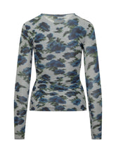 COPERNI - Coperni Floral Print Top with Side Buckle - Blue - LIDIASHOPPING® - Official Website