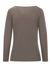 PUROTATTO - Taupe long sleeve top Purotatto - Grey - LIDIASHOPPING® - Official Website