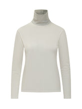 PUROTATTO - Dolcevita Avorio con Collo Lurex PURO TATTO - Bianco - LIDIASHOPPING® - Official Website