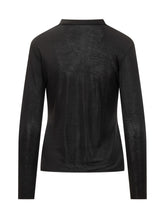 PUROTATTO - Maglia con Scollo Dettaglio Lurex PURO TATTO - Nero | Lidia Shopping ® | Official Website