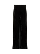 EMPORIO ARMANI - Emporio Armani Pantaloni a Gamba Larga in Velluto - Nero | Lidia Shopping ® | Official Website