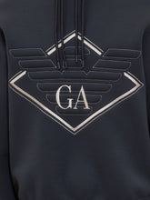EMPORIO ARMANI - Emporio Armani Hoodie with Logo - Blue - LIDIASHOPPING® - Official Website