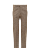 LARDINI - Pantaloni Uomo Principe di Galles Lardini - Marrone - LIDIASHOPPING® - Official Website