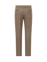 LARDINI - Pantaloni Uomo Principe di Galles Lardini - Marrone - LIDIASHOPPING® - Official Website