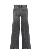 MARINE SERRE - Jeans Marine Serre Moon Panel - Grigio | Lidia Shopping ® | Official Website
