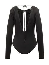 MARINE SERRE - Marine Serre Black Cut Out Bodysuit with Jewel Detail - Black - LIDIASHOPPING® - Official Website