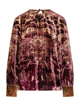 PIERRE LOUIS MASCIA - Velvet Blouse Pierre-Louis Mascia - Red - LIDIASHOPPING® - Official Website