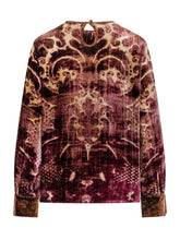 PIERRE LOUIS MASCIA - Velvet Blouse Pierre-Louis Mascia - Red - LIDIASHOPPING® - Official Website