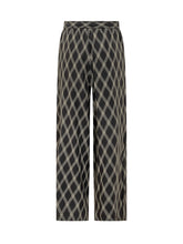 PIERRE LOUIS MASCIA - Pierre-Louis Mascia Silk Pants with Diamond Print - Black - LIDIASHOPPING® - Official Website