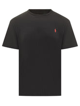 POLO RALPH LAUREN - Black Cotton T-Shirt Polo Ralph Lauren - Black - LIDIASHOPPING® - Official Website