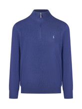 POLO RALPH LAUREN - Polo Ralph Lauren Blue Half-Zip Sweater - Blue - LIDIASHOPPING® - Official Website