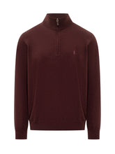 POLO RALPH LAUREN - Polo Ralph Lauren Maglione Mezzo Zip - Rosso - LIDIASHOPPING® - Official Website