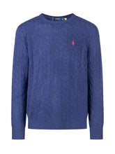 POLO RALPH LAUREN - Polo Ralph Lauren Royal Blue Cable Knit Sweater - Blue - LIDIASHOPPING® - Official Website