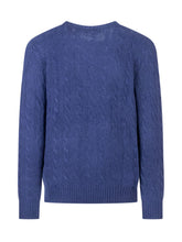 POLO RALPH LAUREN - Polo Ralph Lauren Royal Blue Cable Knit Sweater - Blue - LIDIASHOPPING® - Official Website