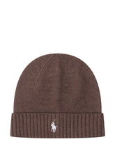 POLO RALPH LAUREN - Polo Ralph Lauren Cappello Beanie Marrone con Logo - Marrone | Lidia Shopping ® | Official Website