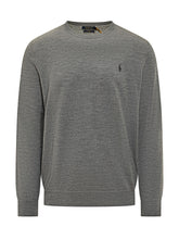 POLO RALPH LAUREN - Grey Crew Neck Sweater Polo Ralph Lauren - Grey - LIDIASHOPPING® - Official Website