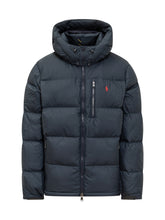 POLO RALPH LAUREN - Blue Hooded Down Jacket Polo Ralph Lauren - Blue - LIDIASHOPPING® - Official Website