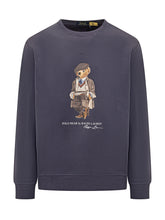 POLO RALPH LAUREN - Felpa girocollo Polo Bear Polo Ralph Lauren blu - Blu | Lidia Shopping ® | Official Website