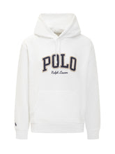 POLO RALPH LAUREN - Felpa con cappuccio logo Polo Ralph Lauren bianca - Bianco | Lidia Shopping | Official Website