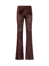 ETRO - Etro Pantaloni Flare Jacquard - Viola - LIDIASHOPPING® - Official Website