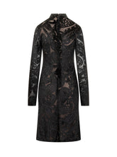 ETRO - Etro Short Velvet Dress with Black Floral Pattern - Black - LIDIASHOPPING® - Official Website