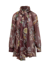 ETRO - Blusa in Seta a Fantasia Floreale Etro - Rosso | Lidia Shopping ® | Official Website