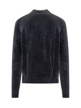 RRD - Blue Velvet-Effect Wool Crewneck Sweater RRD - Blue | Lidia Shopping ® | Official Website
