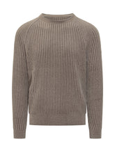 RRD - Maglione Girocollo a Coste in Lana RRD - Grigio | Lidia Shopping ® | Official Website