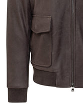 BARBA JACKET - Barba Jacket Giacca in Pelle con Collo in Shearling - Marrone | Lidia Shopping ® | Official Website