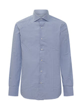 BARBA - Camicia Barba Azzurra in Cotone - Blu | Lidia Shopping | Official Website