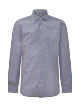 BARBA - Barba Camicia A Righe Blu E Bianche In Cotone - Blu | Lidia Shopping ® | Official Website