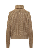 LAUREN RALPH LAUREN - Lauren Ralph Lauren Camel Cable-Knit Turtleneck - Gold - LIDIASHOPPING® - Official Website