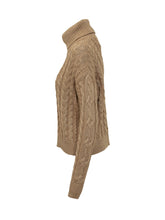LAUREN RALPH LAUREN - Lauren Ralph Lauren Camel Cable-Knit Turtleneck - Gold - LIDIASHOPPING® - Official Website