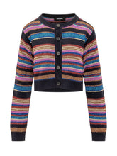 DSQUARED2 - Cardigan Multicolor a Righe DSquared2 - Multicolore - LIDIASHOPPING® - Official Website