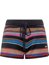 DSQUARED2 - Dsquared2 Multicolor Striped Shorts with Drawstring - Multicolor - LIDIASHOPPING® - Official Website