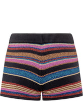 DSQUARED2 - Dsquared2 Multicolor Striped Shorts with Drawstring - Multicolor - LIDIASHOPPING® - Official Website