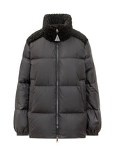 MONCLER - Moncler Piumino con Inserti in Shearling - Nero - LIDIASHOPPING® - Official Website