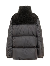 MONCLER - Moncler Piumino con Inserti in Shearling - Nero - LIDIASHOPPING® - Official Website
