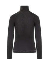 MONCLER - Dolcevita Nero Aderente in Maglia Tecnica di Moncler - Nero - LIDIASHOPPING® - Official Website