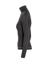 MONCLER - Dolcevita Nero Aderente in Maglia Tecnica di Moncler - Nero - LIDIASHOPPING® - Official Website