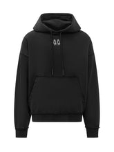 44 LABEL GROUP - 44 Label Group Black Hoodie with Embroidered Logo - Black | Lidia Shopping | Official Website