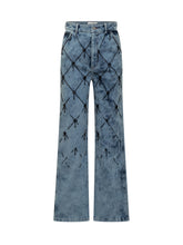DES PHEMMES - Des Phemmes Wide-Leg Jeans with Black Embroidery - Blue - LIDIASHOPPING® - Official Website