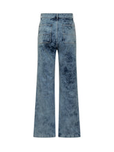 DES PHEMMES - Des Phemmes Wide-Leg Jeans with Black Embroidery - Blue - LIDIASHOPPING® - Official Website