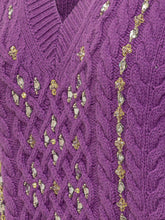 DES PHEMMES - Gilet Des Phemmes lilla con dettagli gioiello - Viola - LIDIASHOPPING® - Official Website
