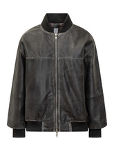 BULLY - Bully Giacca Bomber in Pelle Vintage - Nero | Lidia Shopping ® | Official Website