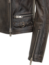 SWORD - Sword Black Leather Biker Jacket - Brown - LIDIASHOPPING® - Official Website
