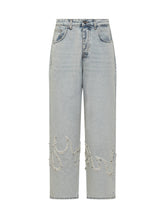 BARROW - Jeans Chiaro con Ricami di Perline Barrow - Blu - LIDIASHOPPING® - Official Website