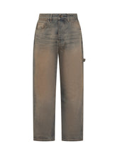 BARROW - Barrow Jeans Larghi in Denim Effetto Vintage - Blu - LIDIASHOPPING® - Official Website