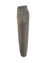 BARROW - Barrow Jeans Larghi in Denim Effetto Vintage - Blu - LIDIASHOPPING® - Official Website