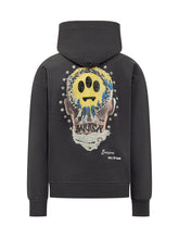 BARROW - Felpa con Cappuccio Oversize e Stampa Grafica - Nero - LIDIASHOPPING® - Official Website